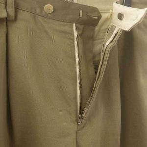 AURALEE FINX CHINO ONE-TUCK パンツ 4 ベージュ 25SSWASHED
