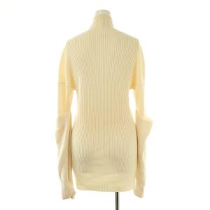 FUMIKA_UCHIDA DOUBLE SLEEVE HIGH NECK RIB SWEATER ニット セーター 長袖 34 アイボリー