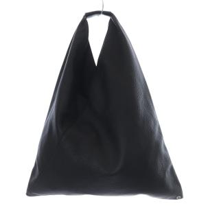 Maison Margiela MM6 ジャパニーズ トライアングルトート バッグ レザー ブラック S54WD0039