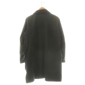 Barbour BORDER ワックス コットン コート ジップアップ ロング 42 ダークグリーン 222mwx0534