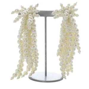 パールモチーフイヤリング フリンジ ホワイト TP82-AK272 /YO5 SH
