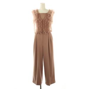 24AW チュールブラウスセットベアコンビネゾン サロペット 0 ピンクブラウン /ES OS SH