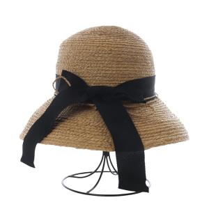 HELEN KAMINSKI ニューポート NEWPORT SB ラフィアハット 帽子 麦わら M ナチュラル/ブラックフリンジ /YO17