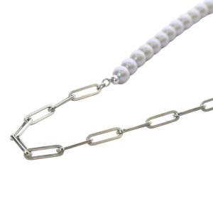 SV925 GRAY PEARL LINKS ネックレス