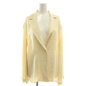 24SS TAILORED SATIN SHIRT シャツ サテン テーラード 2 ライトベージュ /ES