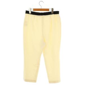 Leilian ウエストゴムテーパードパンツ ストレッチ 13 オフホワイト /HK OS