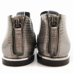 UNITED NUDE パンプス ポインテッドトゥ ローヒール 35 シルバーカラー 黒 ブラック /OU