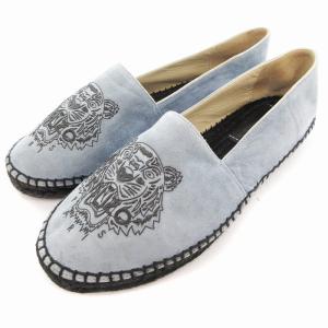 エスパドリーユ スリッポン スニーカー シューズ タイガー 36 青 ブルー 黒 ブラック  /OU