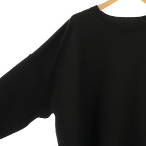 mizuiro ind mizuiroind ラウンドネックプルオーバー ニット 長袖 ブラック /HK OS