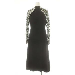 Mame Kurogouchi Pedicel Lace Sleeves A-line Dress 1