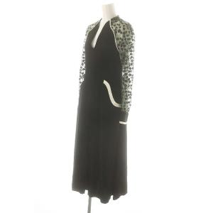 Mame Kurogouchi Pedicel Lace Sleeves A-line Dress 1