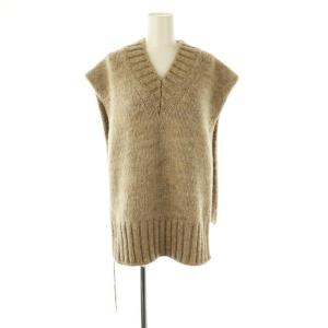 S51TH0081 BOTANICAL DYE KNIT VEST アルパカ混