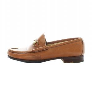 ローファー シューズ レザー ホースビット 37 24cm 茶色 キャメル 100 0255/1 /RI