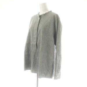 MHL. 23SS COTTON LINEN END ON END プルオーバーシャツ バンドカラー リネン混 2