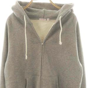 DRESSTERIOR デキシー吊裏毛 ジップアップパーカー L 杢グレー /MI OS