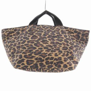 901F ナイロン舟型トートS ハンドバッグ ヒョウ柄 レオパード柄 ベージュ系 /UO
