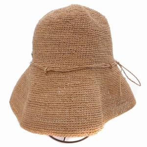 HELEN KAMINSKI ラフィアハット 麦わら帽子 リボン ベージュ /JS