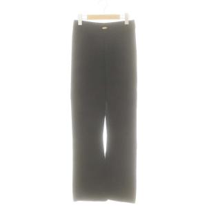 SMOOTH KNIT パンツ ストレート イージー 36 黒 ブラック /AT OS