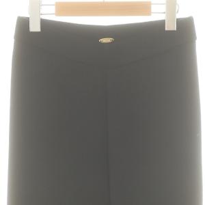 MUSE de Deuxieme Classe SMOOTH KNIT パンツ ストレート イージー 36 黒 ブラック /AT OS