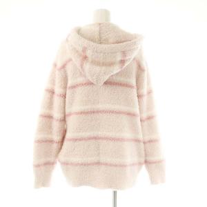 gelato pique セットアップ ボーダー柄モコモコパーカー パンツ 部屋着 ルームウェア ナイトウエア ソックス付き F