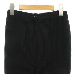 ISSEY MIYAKE ストレートパンツ イージー 2 ブラック IM13FF114 /DO OS