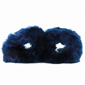 ISSEY MIYAKE カフス フェイクファー 青 ブルー 紫 パープル /JS