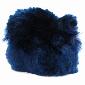 ISSEY MIYAKE カフス フェイクファー 青 ブルー 紫 パープル /JS