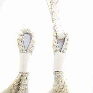 ISSEY MIYAKE ロープベルト フリンジ ロゴ 白 ホワイト /JS