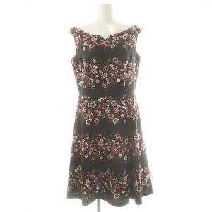 CARNABY ドレス ワンピース 花刺繍 6 黒 マルチカラー /MI OS