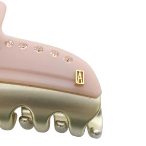 Alexandre De Paris ヴァンドーム VENDOME L ヘアクリップ クリスタル ピンク /YO13