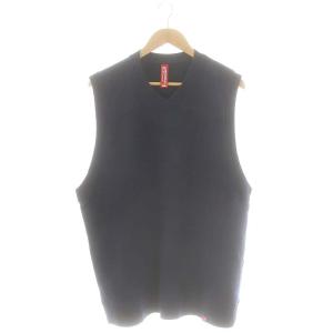 BEAMS別注 ルーズフィット ベスト Vネック プルオーバー XL ネイビー /DF OS AD