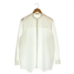 SUVIN BROAD バンドカラーシャツ 長袖 04 ホワイト /ES OS AD