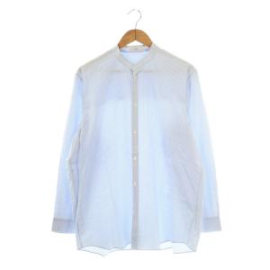 GIZA STRIPE BAND COLLAR SHIRT ギザストライプバンドカラーシャツ 長袖 04