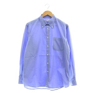 BD 長袖シャツ ボタンダウン M ブルー /ES OS AD