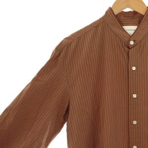 cristaseya ×salvatore piccolo スタンドカラーシャツ ストライプ L