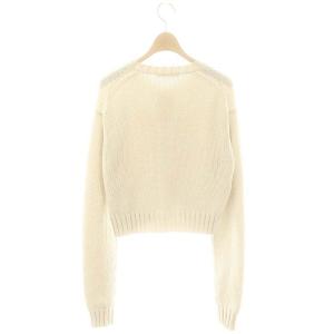 AURALEE 24SS COTTON LILY-YARN KNIT CREWNECK SHORT CARDIGAN