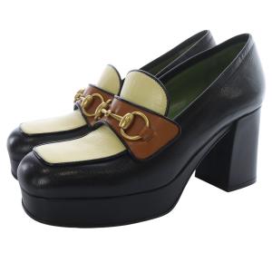 ホースビット ローファー パンプス 37 ブラック 572228