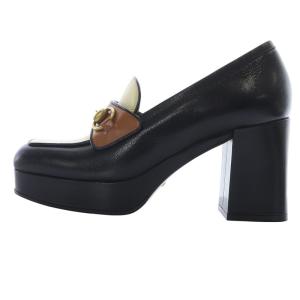 GUCCI ホースビット ローファー パンプス 37 ブラック 572228