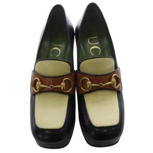 GUCCI ホースビット ローファー パンプス 37 ブラック 572228