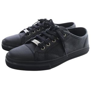 GUCCI ペプルドナッパレザーローカット スニーカー 37 ブラック 317337