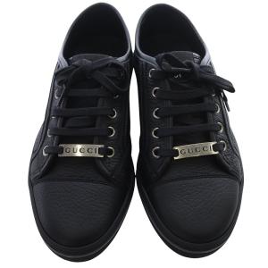 GUCCI ペプルドナッパレザーローカット スニーカー 37 ブラック 317337