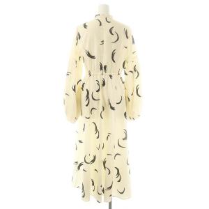 FRAY I.D ボリュームスリーブシャツワンピース ロング 0 アイボリー ブラック /ES OS