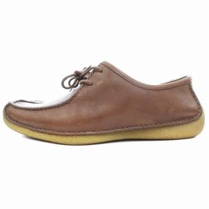 Clarks モカシン シューズ レザー 5.5 24.5?p 茶 ブラウン /AE