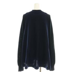 sacai 14-02015 ドッキング カーディガン ニット 4 ブラック ネイビー /ES OS