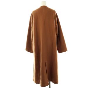 JILL STUART 23AW ストールドッキングコート アウター ロング M ライトブラウン /DF OS