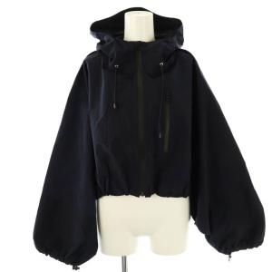 23SS パッカブルウォーターリペレントジャケット パーカー クロップド FR ネイビー /DF OS