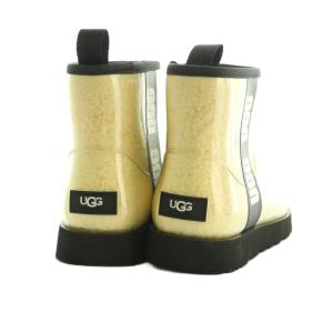 UGG australia クラシック クリア ミニ ムートンブーツ ショートブーツ レインシューズ US7 24.0cm アイボリー