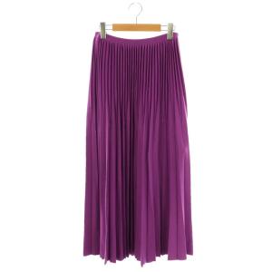 18Gプリーツニットスカート 紫 /MI OS