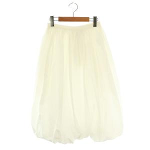 コットン バブルスカート ロング 34 ホワイト /HK OS