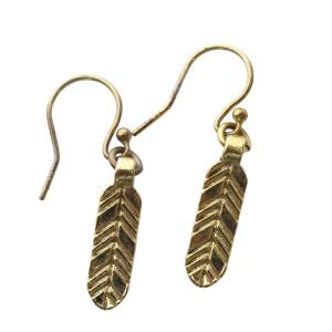 PHILIPPE AUDIBERT PHILIPPEAUDIBERT ピアス フェザーモチーフ ゴールド色 /YO22